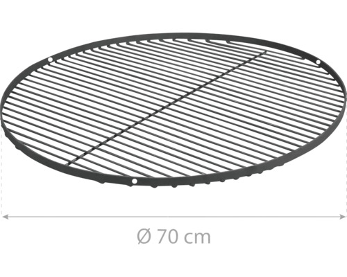 Grillrost mit einem Durchmesser von 70 Zentimetern