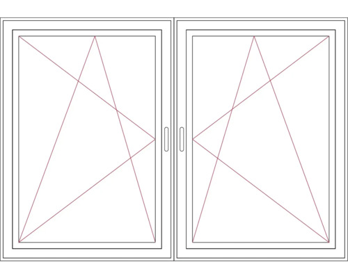 Fenster mit zwei Flügeln