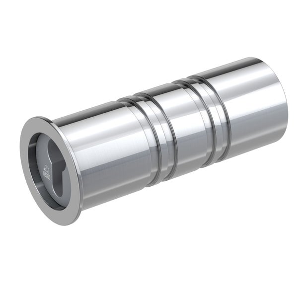 BASI Rohrtresor RT 101 aus Aluminium Verschluss aus Edelstahl Vorgerichtet für Profil-Halbzylinder 10/30 mm nicht im Lieferumfang enthalten