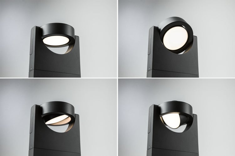 LED Pollerleuchte Swivea IP44 625mm 3000K 8W 460lm 230V Anthrazit Aluminium