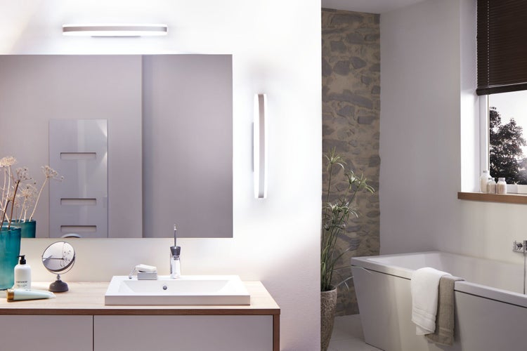 Selection Bathroom LED Spiegelleuchte Kuma IP44 3000K 660lm 230V 9W Chrom, Weiß