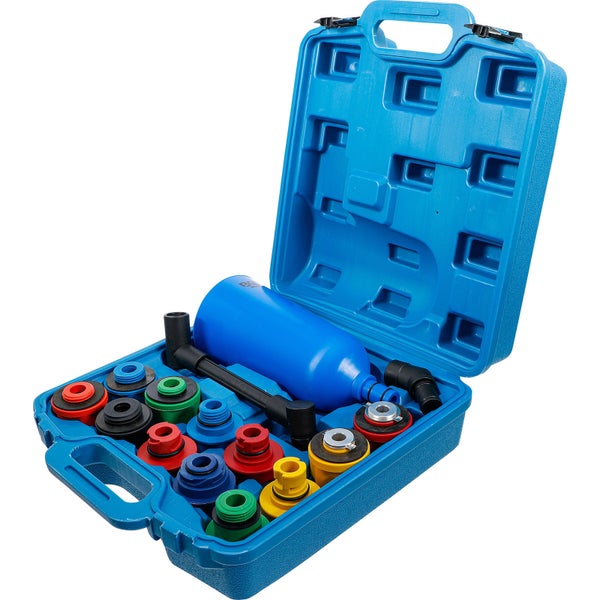 Kühlerbefüllgerät im blauen Koffer