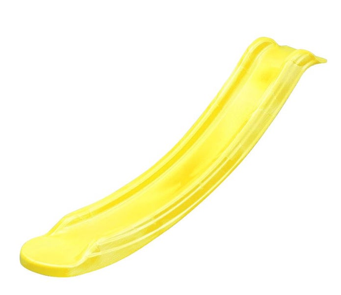 Gelbe Kinderrutsche aus Kunststoff für den Garten