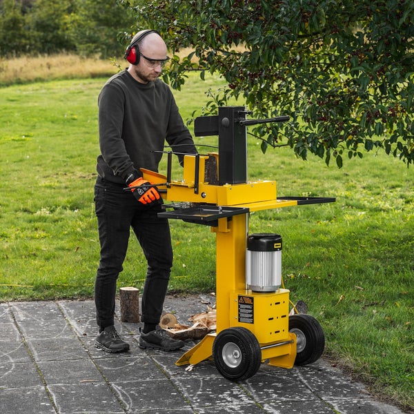 Holzspalter elektrisch TEXAS Power Split 820V – 8t Spaltkraft für Hart- & Weichholz, 230V, 3500W