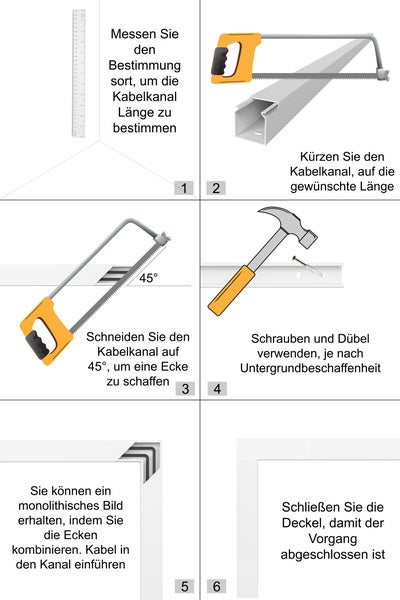CILSON WDK12060S Art.-Nr. 6800510 Kabelkanal 120 x 60 mm x 2.000 mm - Kanaloberteil und -unterteil mit Bodenlochung, schwarz RAL 9005