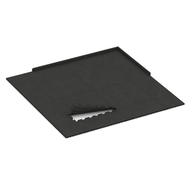 Fitness-Bodenschutzmatte – rutschfeste Sportmatte TZ - 1000x1000x30 mm - Anthrazit | Fitnessmatte Fallschutzmatte | rutschfest gelenkschonend | schalldämmend | WARCO
