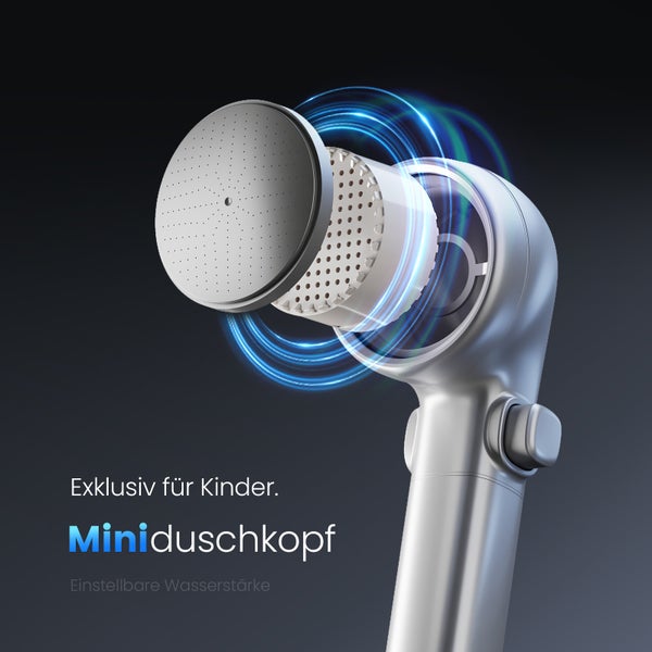 EMKE Duschsystem 3 in 1 Regendusche Set mit Kopfbrause, Handbrause und Wasserhahn, Modernes Duscharmatur Set für Badezimmer, Chrom