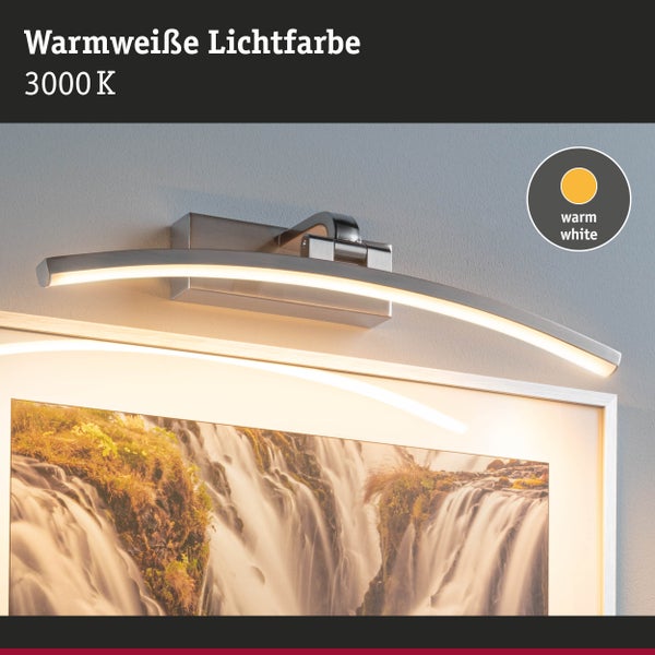LED Bilderleuchte Bento 3000K 480lm 230V 8,5W Alu gebürstet