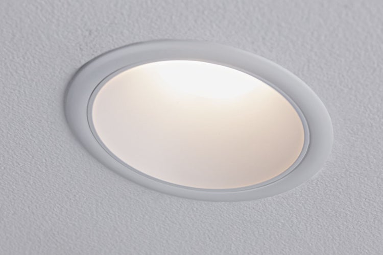 Set LED Einbauleuchte Cole Coin 6er-Set IP44 88mm Coin 6x6W 6x470lm 230V dimmbar 2700K Weiß matt
