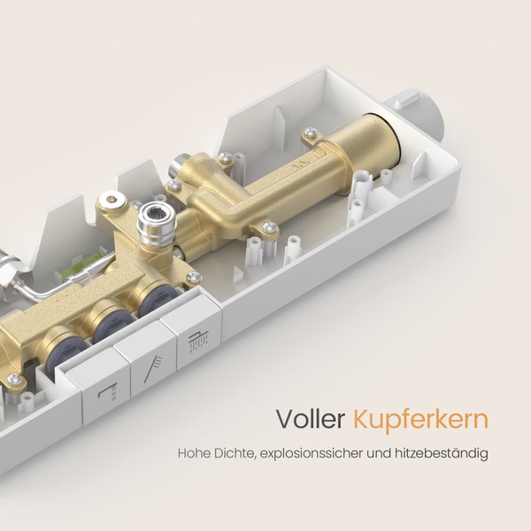 Unterputz Duscharmatur mit Kupferkern