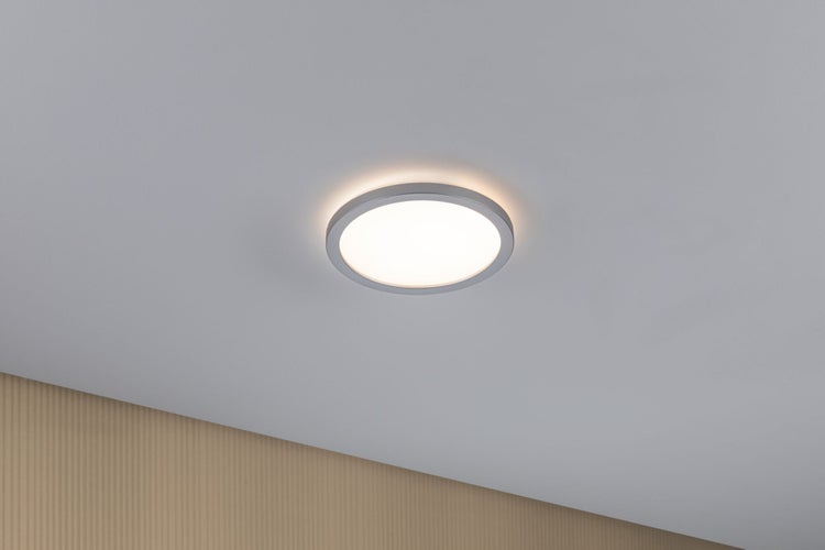 LED Panel Atria Shine Backlight rund 190mm 11,2W 850lm 3000K Chrom matt