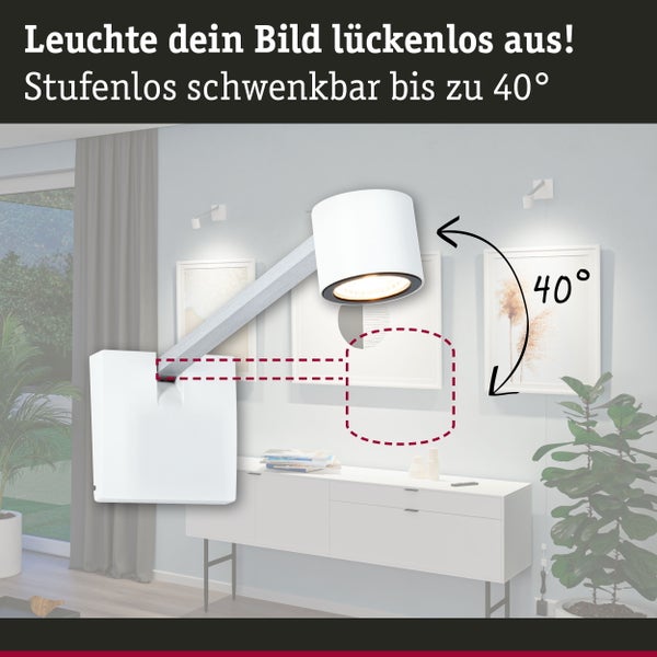 LED Bilderleuchte Adelia 2700K 370lm 230/24V 4,5W dimmbar Alu gebürstet