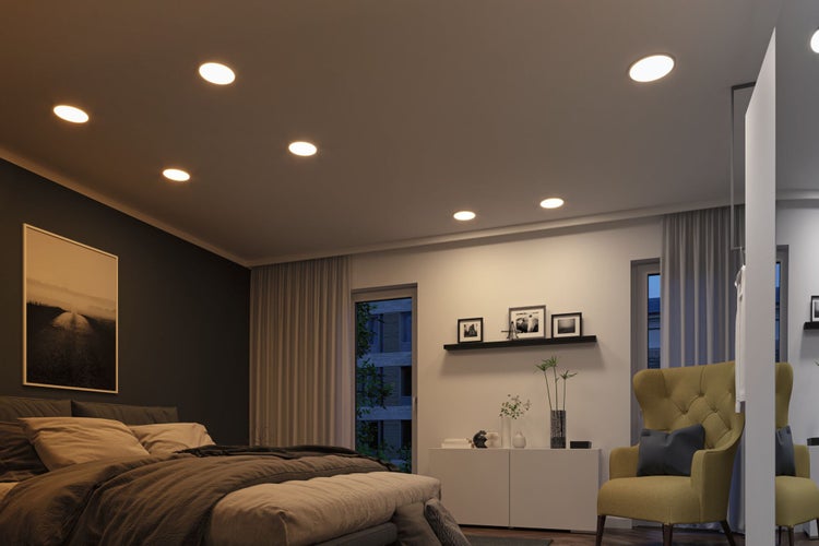 VariFit LED Einbaupanel Dim to Warm Areo IP44 rund 230mm 16W 1400lm 3 Step Dim to warm Weiß matt dimmbar