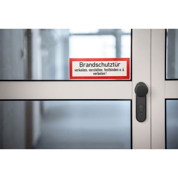 BASI Blindzylinder Variabel BZV 100 FS Individuell einstellbar Einstellbereich 45 - 95 mm Matt vernickelt Für FH-Türen bis T90 geeignet (MPA-Nr. 12003727) Befestigungsschraube inklusive Schwarz/Gold