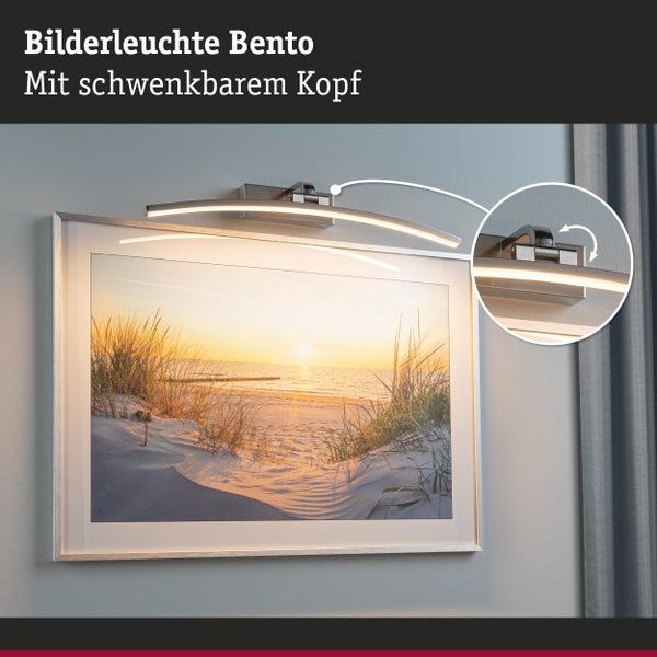 LED Bilderleuchte Bento 3000K 520lm 230V 10W Alu gebürstet