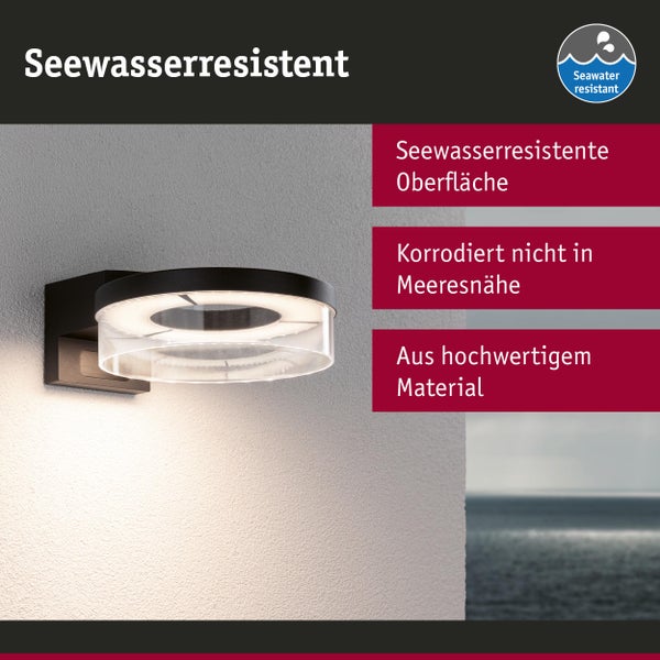 Seawater resistant wall light