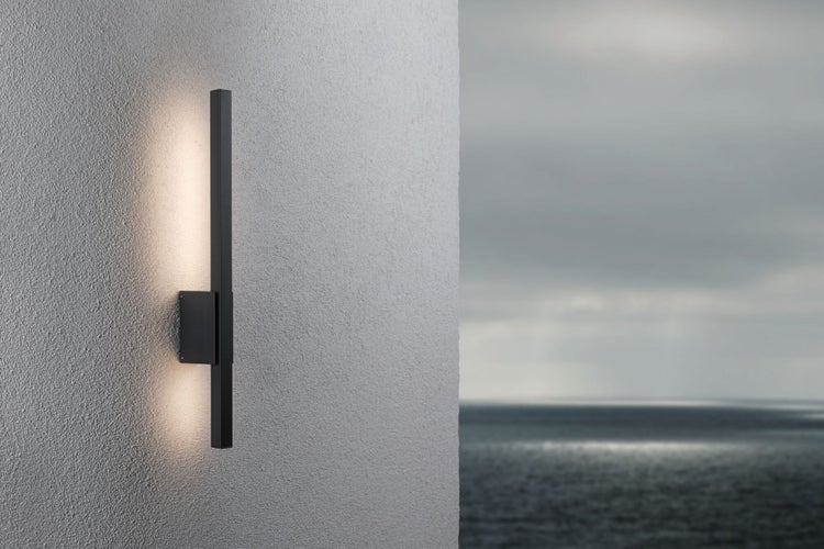 LED Außenwandleuchte Stan seewasserresistent IP44 600mm 3000K 9W 220lm 230V Anthrazit Aluminium