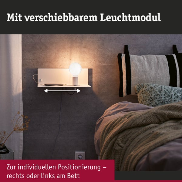 Wandleuchte Devara E27 3000K 400lm 230V 4,3W dimmbar Weiß matt