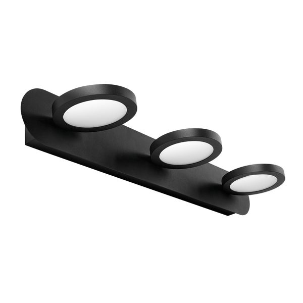 Wandleuchte mit drei runden Leuchten