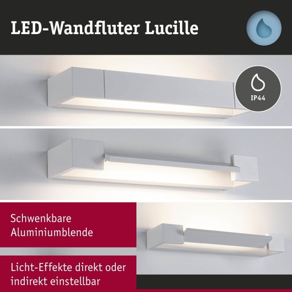 Selection Bathroom LED Wandleuchte 3-Step-Dim Lucille IP44 2700K 1000lm 230V 11,5W dimmbar Weiß