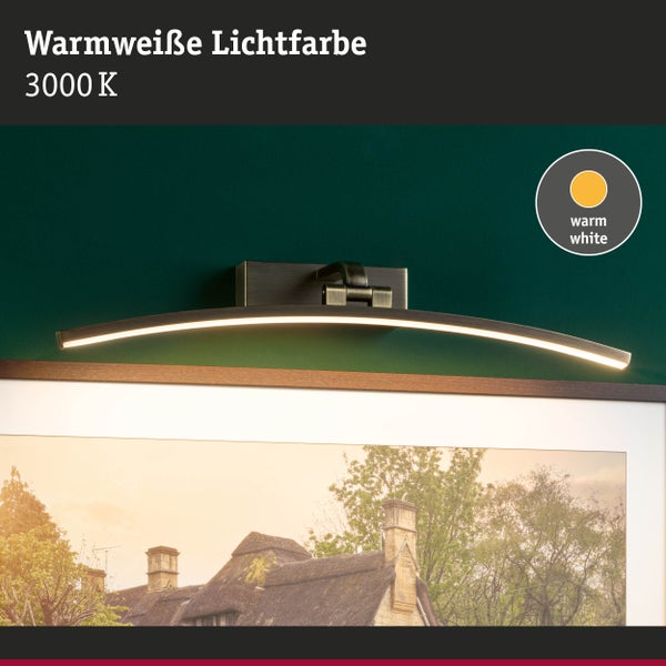 LED Bilderleuchte Bento 3000K 520lm 230V 10W Altmessing