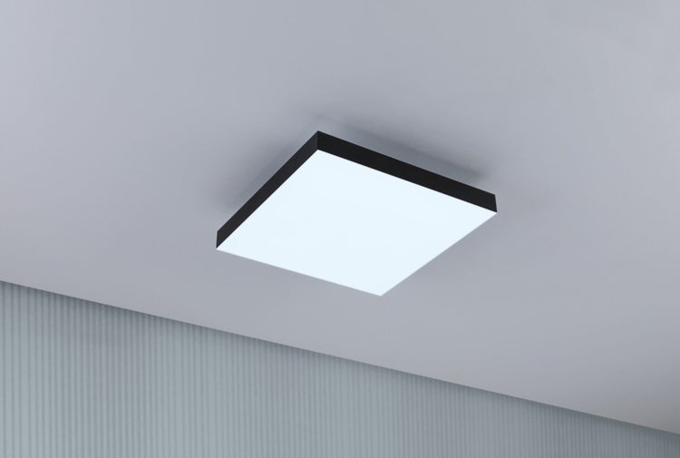 LED Panel Velora Rainbow dynamicRGBW eckig 295x295mm 13,2W 1140lm RGB+ Schwarz dimmbar