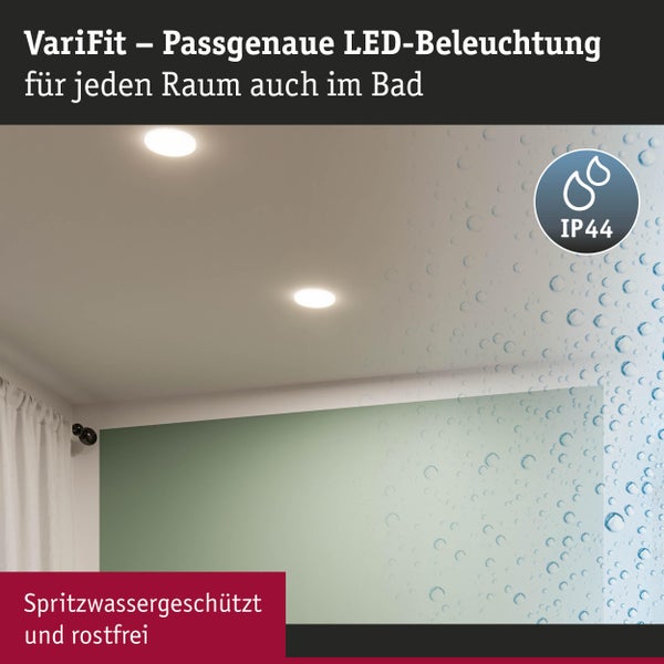 Deckeneinbaustrahler mit Spritzwasserschutz und IP44-Schutzart