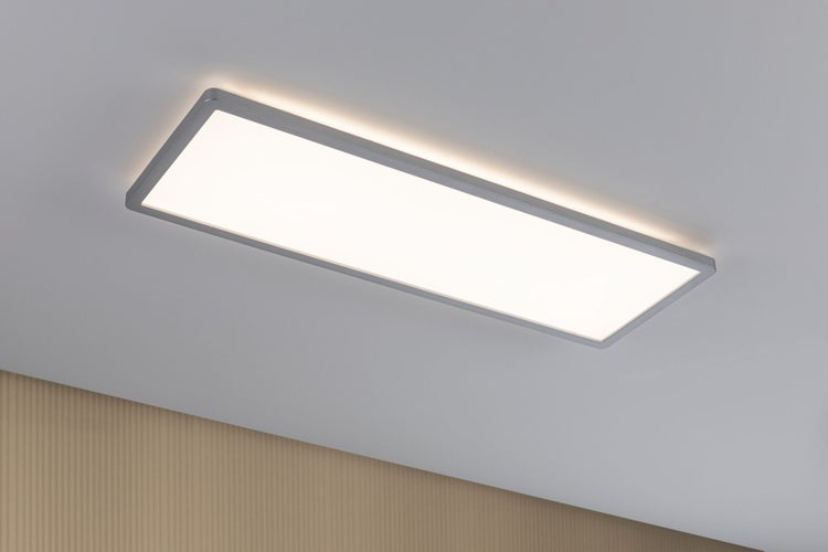 LED Panel 3-Step-Dim Atria Shine Backlight eckig 580x200mm 22W 1800lm 3000K Chrom matt dimmbar