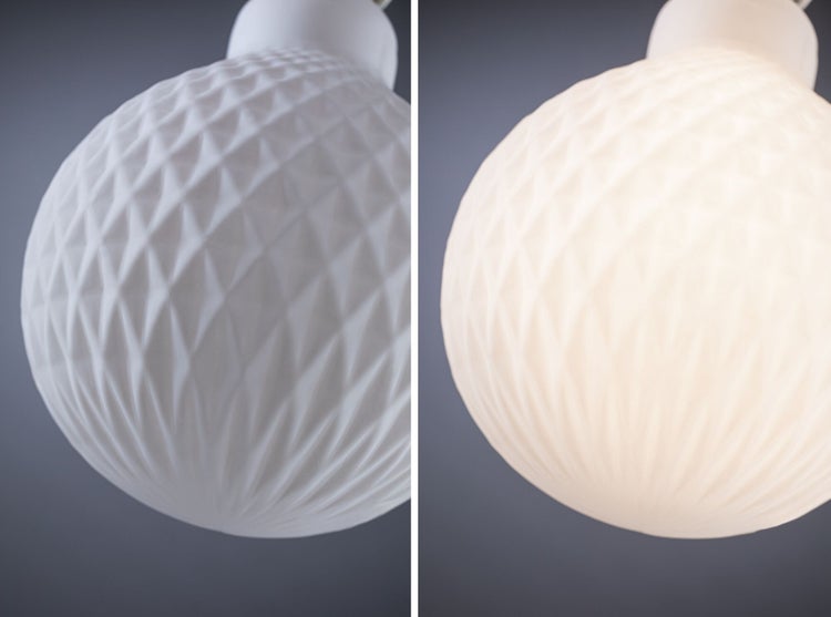 White Lampion Filament 230V LED Globe G125 E27 400lm 4,3W 3000K dimmbar Weiß