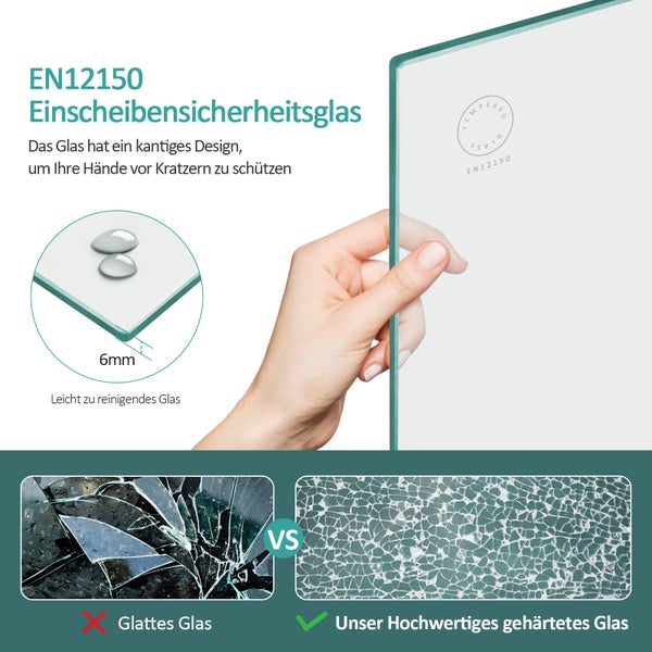 EMKE Duschkabine Eckeinstieg 75 x 120 cm, Falttür, 6 mm ESG-Sicherheitsglas beidseitig Nano-beschichtet, Hebe-Senk-Mechanismus, Chrom, Höhe: 185cm