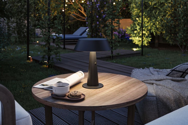 Solar LED Tischleuchte Soala 2700K 165lm 2,1W Anthrazit