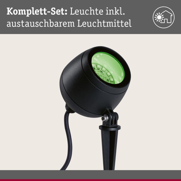 Komplettset Leuchte mit austauschbarem Leuchtmittel
