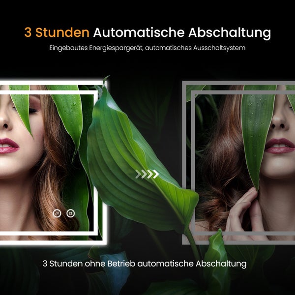 Automatische Abschaltung nach drei Stunden für Energiesparsystem