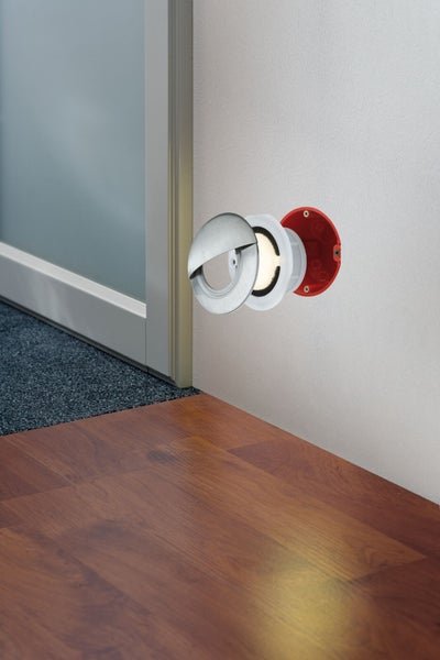LED Wandeinbauleuchte Abdeckung Abdeckung rund 87mm Edelstahl
