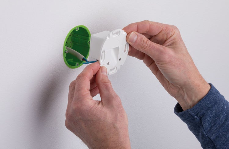 LED Wandeinbauleuchte Wall rund 78mm 1,1W 65lm 230V 2700K Weiß