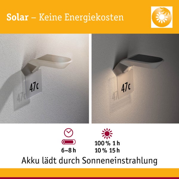 Solar LED Hausnummernleuchte Soley Bewegungsmelder Zubehör Transparent