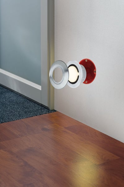 LED Wandeinbauleuchte Abdeckung Abdeckung rund 86mm Edelstahl