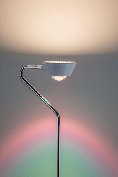 LED Stehleuchte 3-Step-Dim Ramos 2700K 840lm / 320lm 7,5W / 3,5W Weiß matt, Chrom