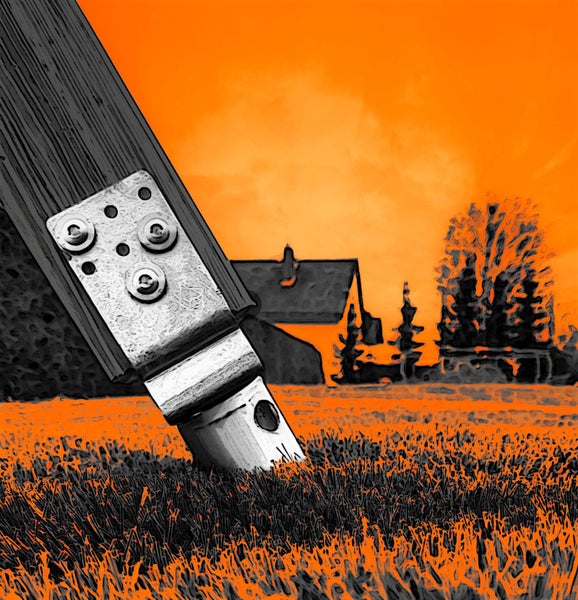 MAXERIO® 100 cm 2er U-Set + 8 cm Pfostenträger für Schraubfundament Bodenhülse Erdanker Erdschraube Schraubhülse Erdschraubenfundament Bodenanker Schraubanker Fundament für Spielturm Zaun Pfosten Pavillon