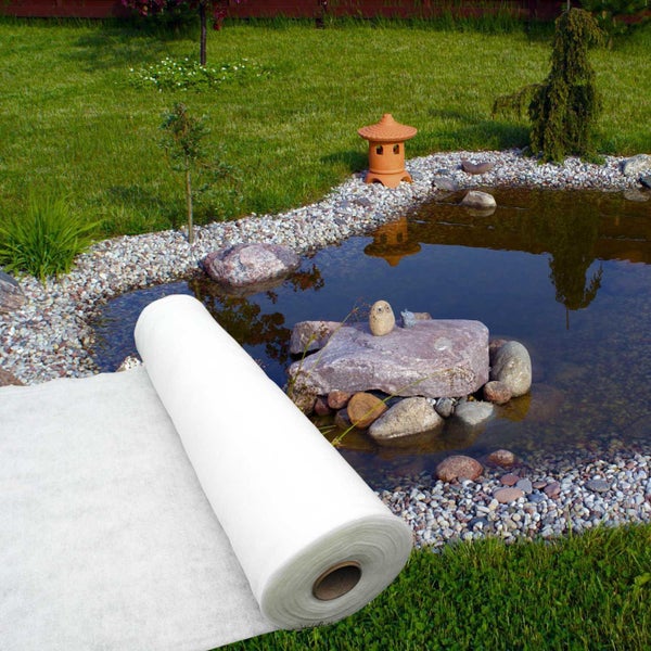 Drainagevlies Florade 2 m x 1 m Polyester (PES) Weiß 200 g/m² inkl. optimaler Wasserableitung und Filterfunktion