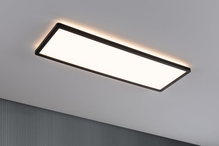 LED Panel 3-Step-Dim Atria Shine Backlight eckig 580x200mm 22W 1800lm 3000K Schwarz dimmbar