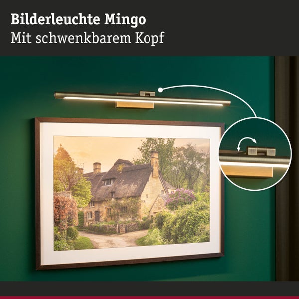 LED Bilderleuchte Mingo 3000K 810lm 230V 11W Altmessing