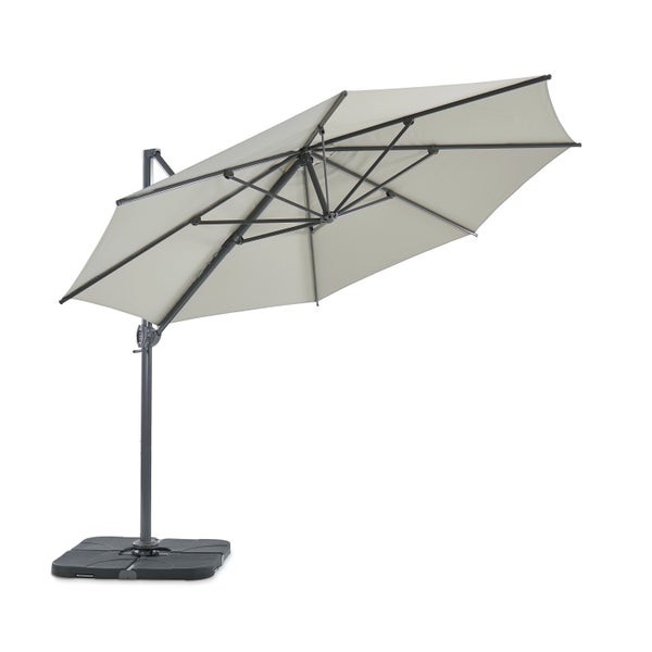 Kunststoff-Plattensets für Sonnenschirme, anthrazit-schwarz