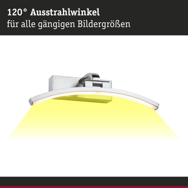 LED Bilderleuchte Bento 3000K 300lm 230V 6W Alu gebürstet