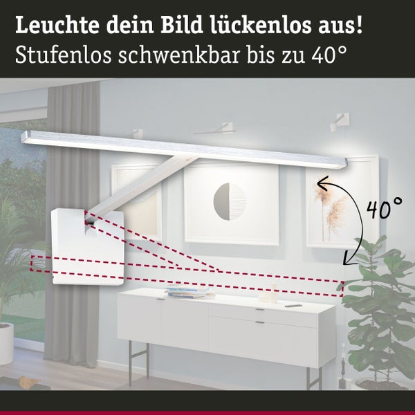 LED Bilderleuchte Xana 2700K 420lm 230/24V 5,5W dimmbar Alu gebürstet