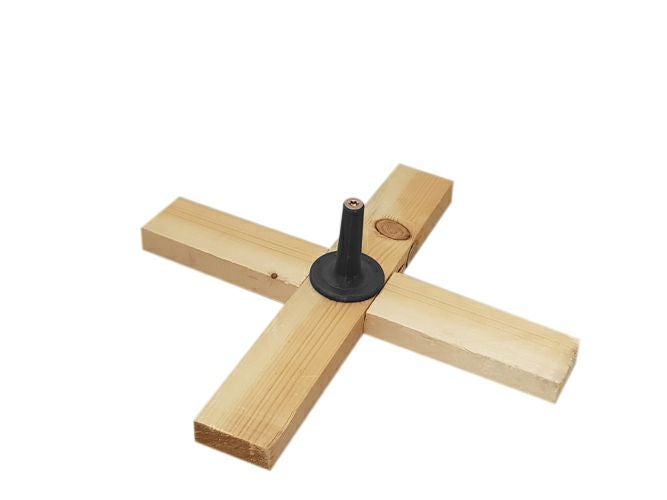 Baustützenfuß aus Holz