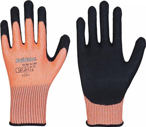 Ein Paar Solidstar Schutzhandschuhe mit Beschichtung in Grösse 10