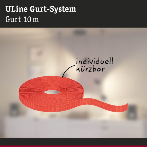 ULine Gurt 10m Dacron Textil Kupfer Orange