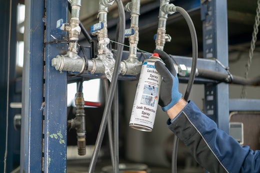 WEICON Lecksuch-Spray dickflüssig|Risse und Undichtigkeiten an Gasleitungen auffinden|400 ml|weiß, milchig