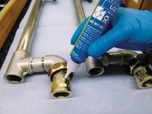 WEICONLOCK® AN 301-65 Rohr- und Flächendichtung|mit PTFE, mittelfest, mit Trinkwasserzulassung|200 ml|weiß